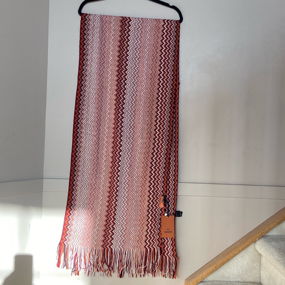 new with tag missoni wool blend scarf
